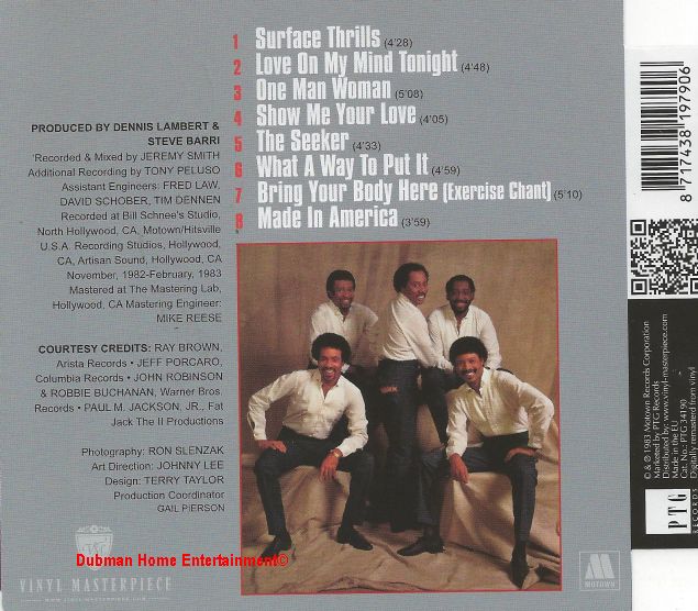 Temptations - The Surface Thrills ptg - Dubman Home Entertainment